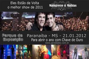 Matogrosso e Mathias dia 21 de Janeiro no Parque de Exposições