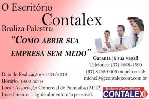 Contalex realiza palestra Como Abrir sua Empresa sem Medo