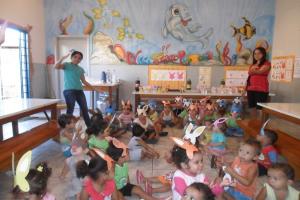 Centro de Educação Infantil comemora páscoa com crianças